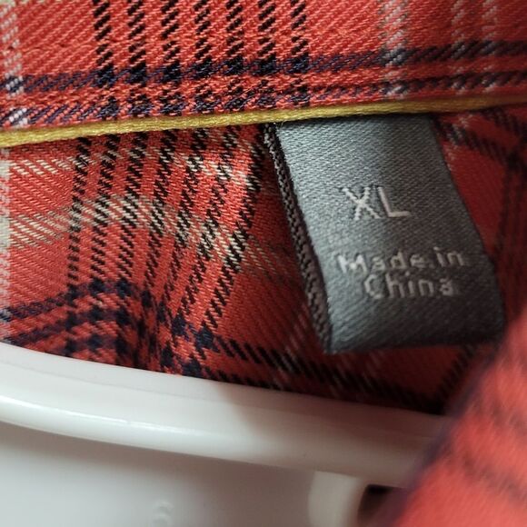 ENRO Long Sleeve NO-IRON Button Down SPORT SHIRT RUST XL 100 cotton NWT - Picture 5 of 5